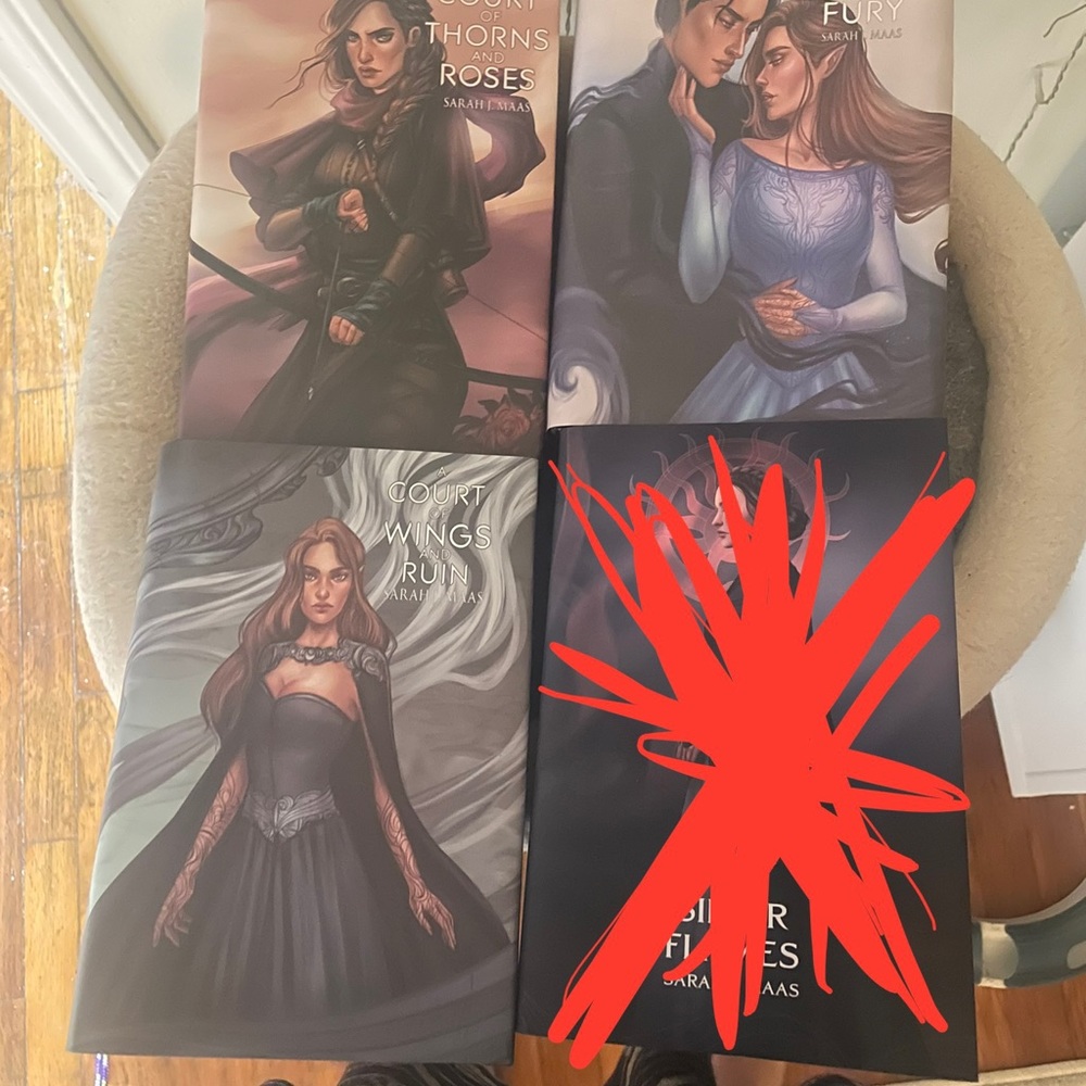 Acotar bookish box dust jackets first three books